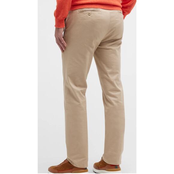 Peter Millar Men Crown Pilot Flat Front Trousers Twill Chino Pants Size 34 Khaki - Picture 2 of 14